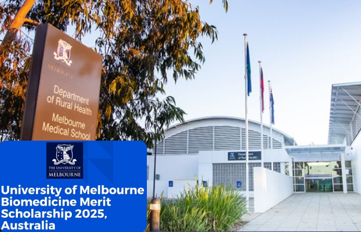 Biomedicine Merit Scholarship at University of Melbourne for International Students