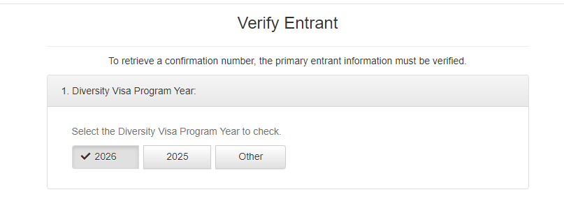 Forgot Confirmation Number DV lottery