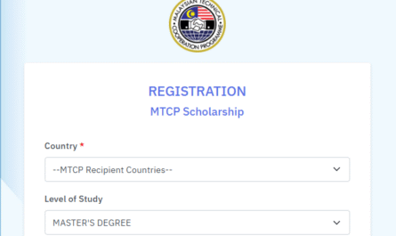 Government of Malaysia International MTCP Scholarship
