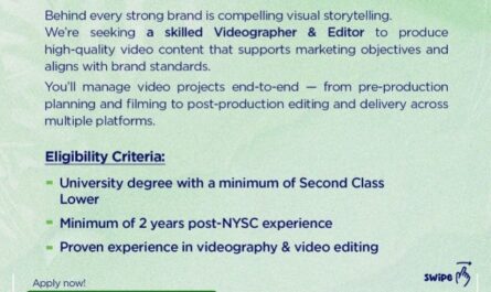 Videographer & Editor Job Vacancies at Fidelity Bank Plc