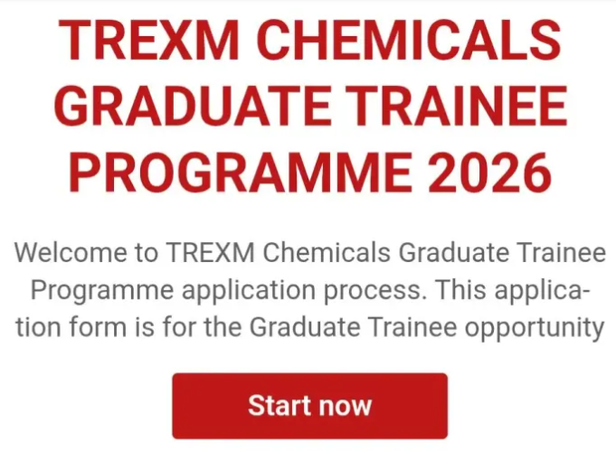 TREXM Chemicals Graduate Trainee Programme 2026