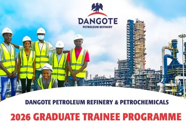 2026 Dangote Petroleum Refinery & Petrochemicals Graduate Trainee Program