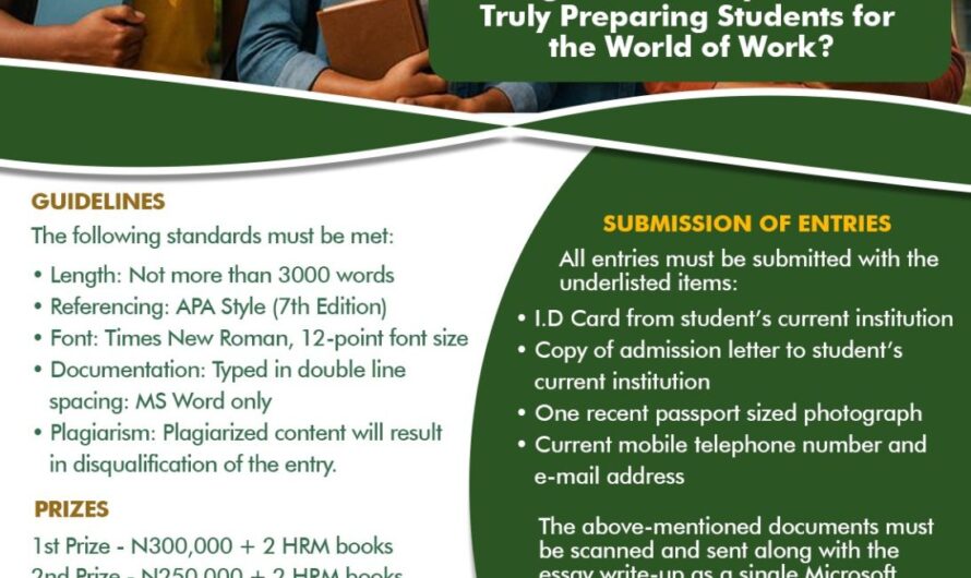 CIPM ₦750,000 Essay Competition 2026 for Nigerian Undergraduates — APPLY NOW