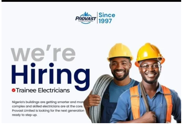 Trainee Electricians at Provast Limited