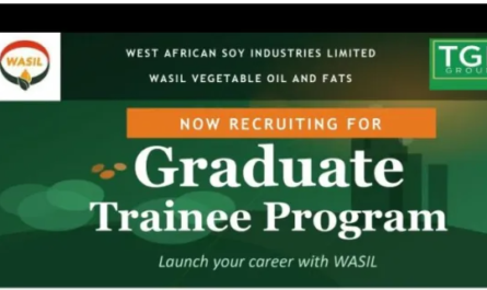 Graduate Trainee Program at West Africa Soy Industries Limited