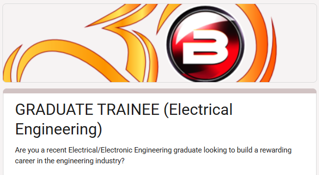 Graduate Trainee (Electrical Engineering) at Basscomm Group Limited