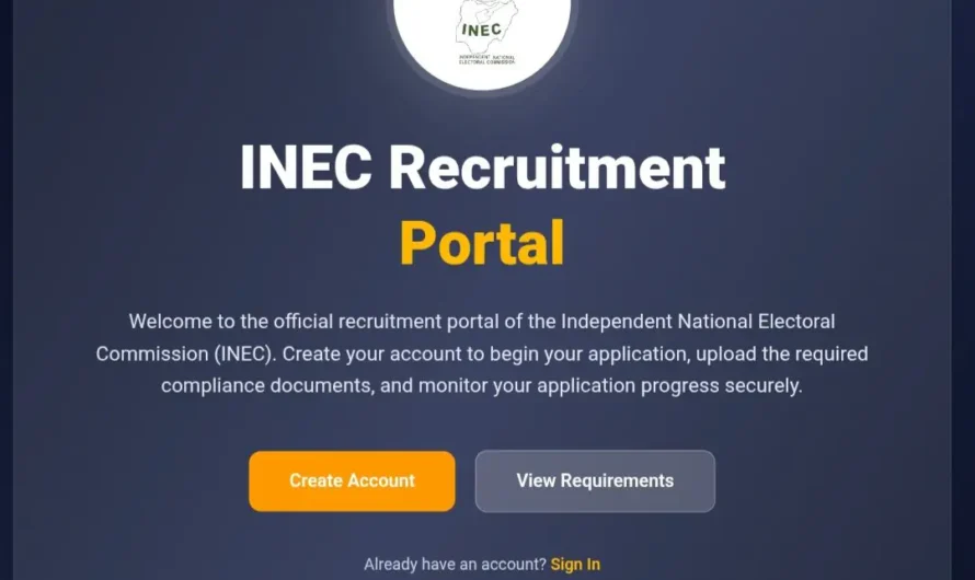 Call for Applications: INEC Recruitment Exercise 2026